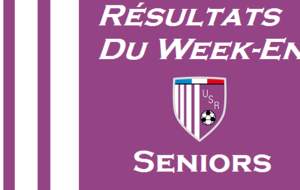 Seniors : Résultats du week-end (5 et 6 novembre)