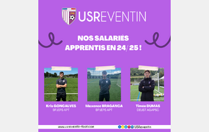 L’US Reventin fier de ses 3 salariés apprentis !