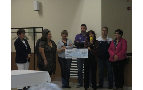 Remise du chèque SOLIDA 2014