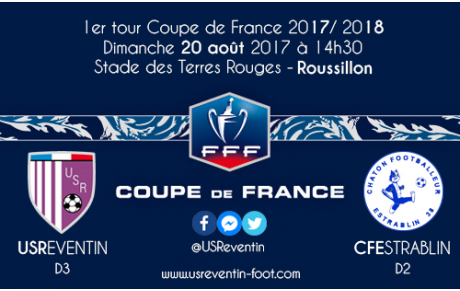 Coupe de France : Reventin - Estrablin fixé le 20 août, 15h, à Roussillon