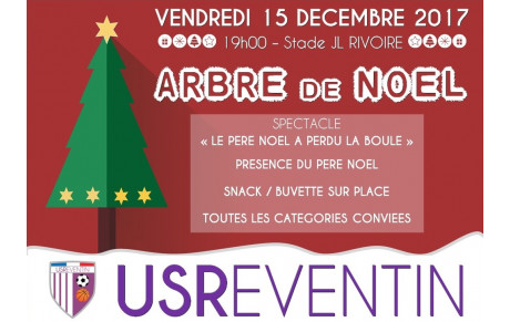 Arbre de Noel de l'USR vendredi 15 décembre à 19h