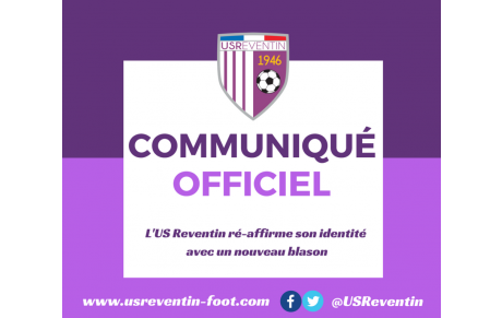 Communiqué officiel : L'US Reventin ré-affirme son identité avec un nouveau blason