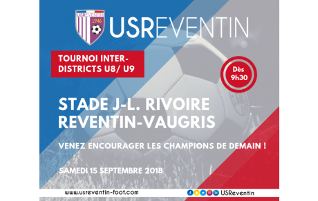U8/ U9 : 32 équipes à Reventin pour un tournoi inter-districts ce samedi !