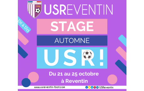 Les inscriptions au stage d'automne (U6 À U13) sont ouvertes !