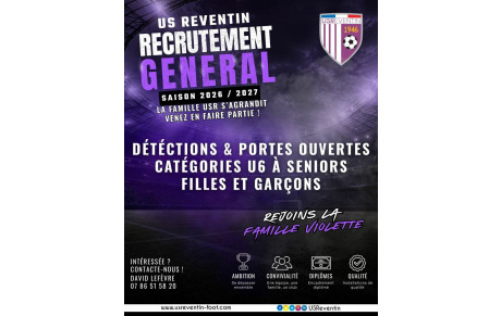 Saison 26-27 : La famille violette s’agrandit, venez en faire partie !